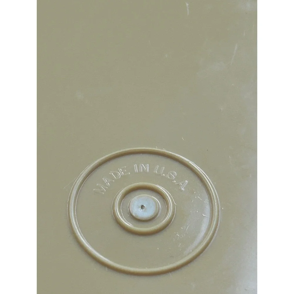 Vintage Tupperware Cake Taker Harvest Gold Round Carrier 1256 1257 1258 USA